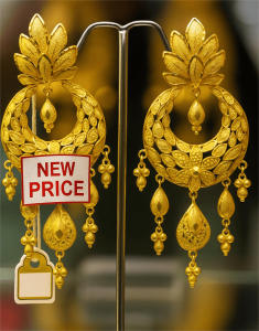 বিশ্ববাজারে স্বর্ণের দাম বৃদ্ধি – স্বর্ণের বার ও দাম বৃদ্ধির গ্রাফ