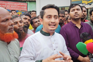 সারজিস আলম পঞ্চগড়ে আওয়ামী লীগ ও জাতীয় পার্টির রাজনীতি নিষিদ্ধের দাবি জানাচ্ছেন