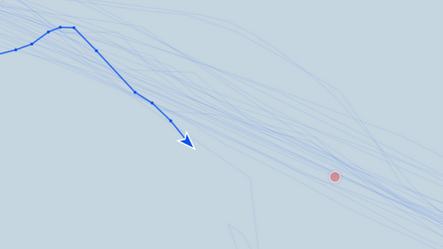 ম্যারিনেট’ জাহাজ লাইভ ট্র্যাকে চলমান অবস্থায়
